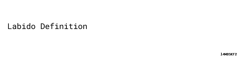 Labido Definition - Aula Ambiental